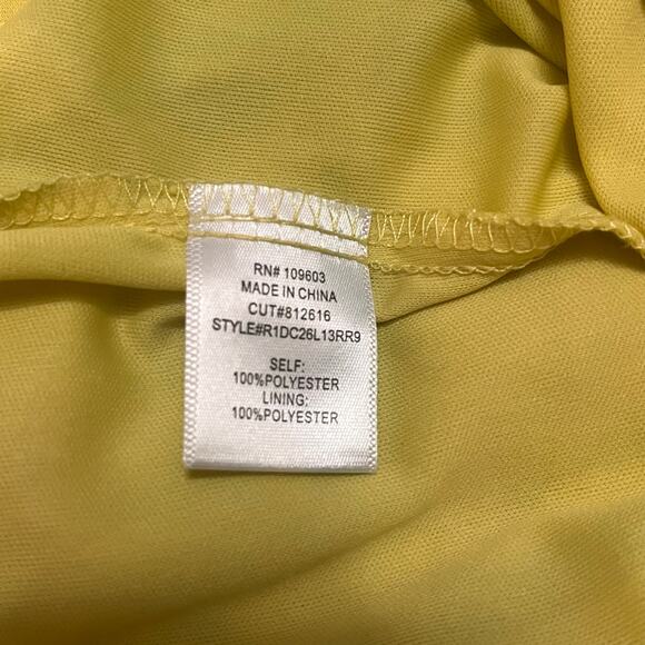 Rabbit Rabbit Rabbit Yellow Mid Length Lace Overlay Dress - Picture 10 of 10